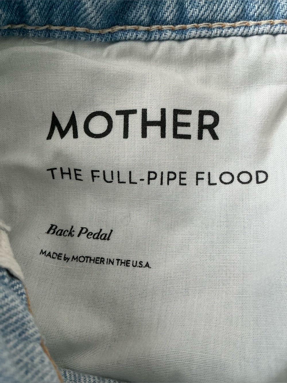 NWT MOTHER SUPERIOR Jeans Full-Pipe Flood Back Pedal Blue Size 28 - Picture 14 of 14